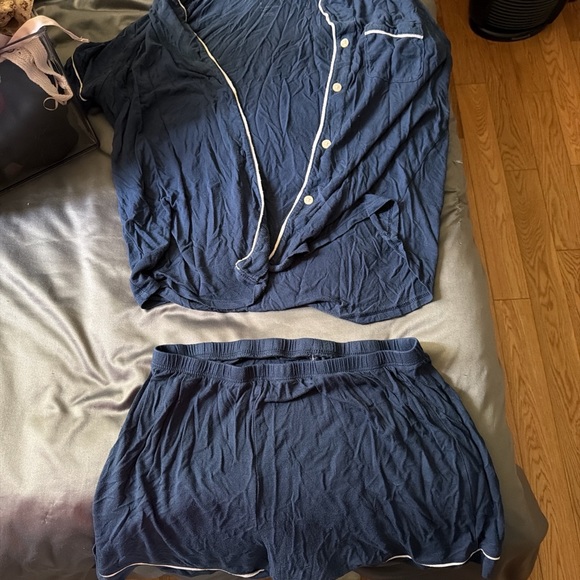 Target Women's Dark Blue Pajama Set - Picture 1 of 2